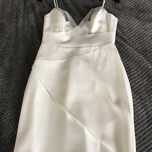BCBG Sequin Trimmed Sheath Cocktail Dress